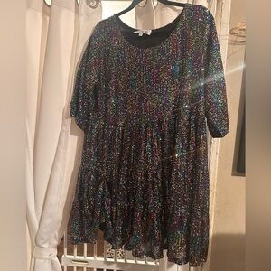Amazing Lace Vibrant Sequin Dress